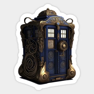 Steampunk Time-Traveler Sticker